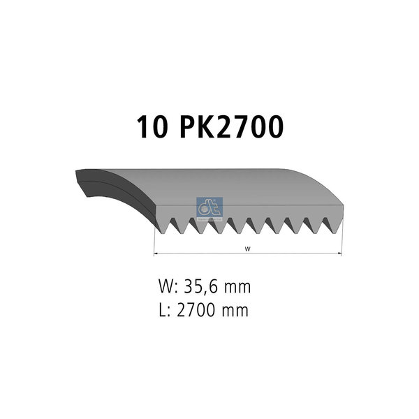 تسمه چندشیار (پلی‌وی) 1.21896 DIESEL TECHNIC